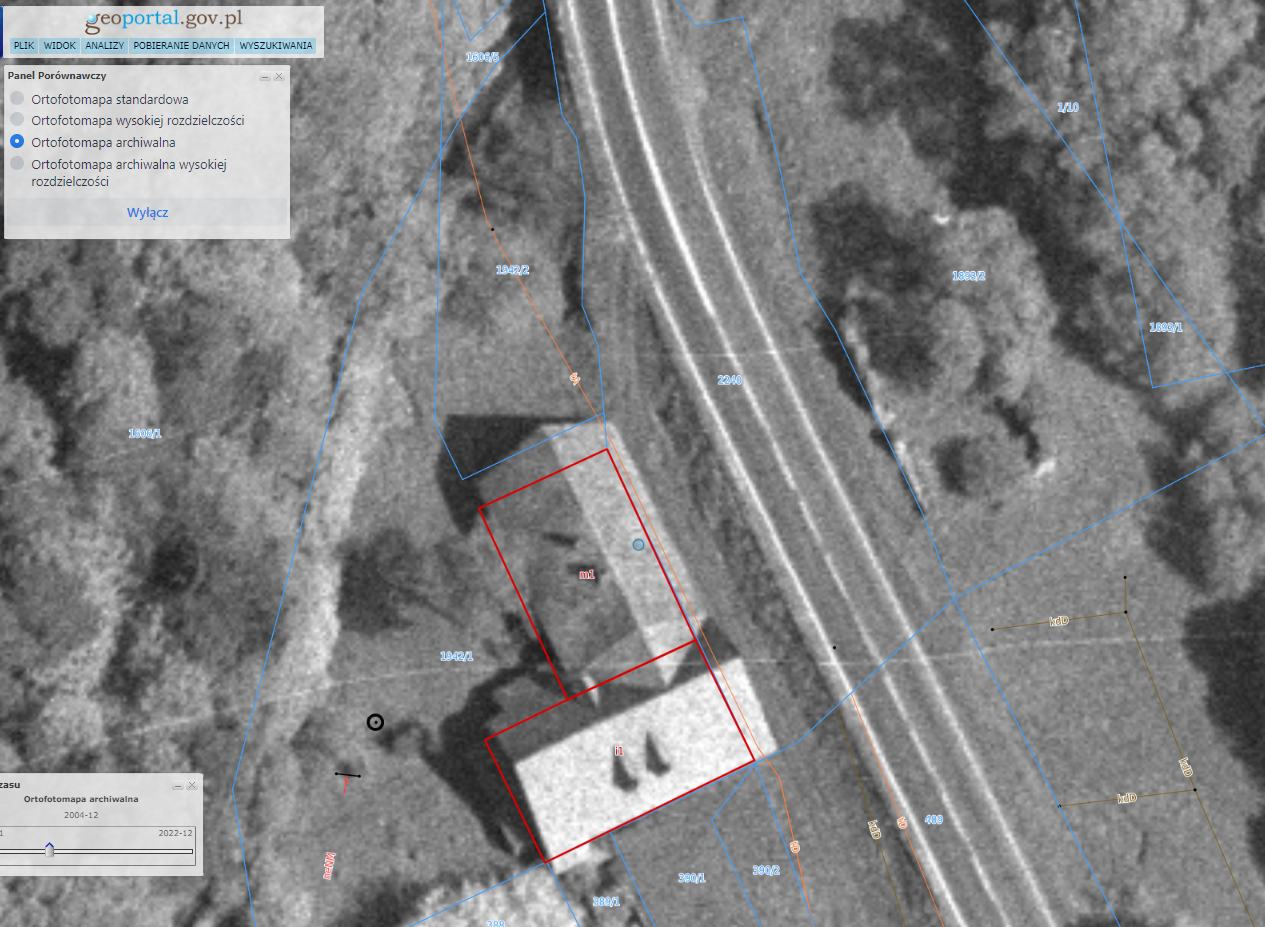 podgląd satelitarny Myślenice Daszyńskiego58 2002-2003 INSPIRE